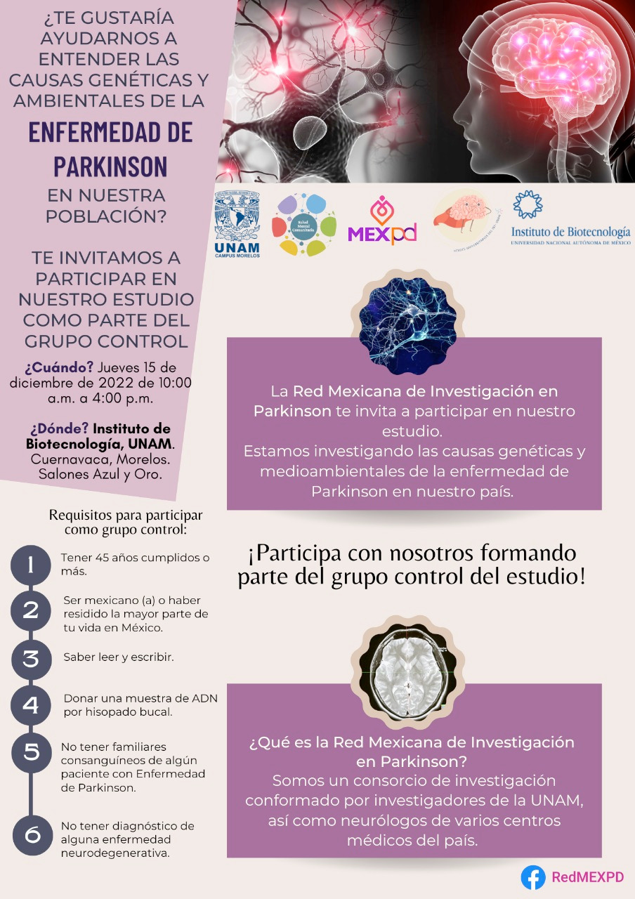 Invitan a participar en investigación sobre la enfermedad de Parkinson