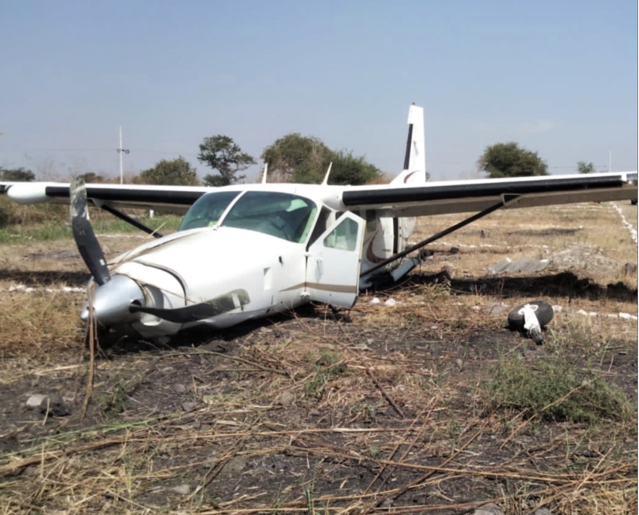 Se accidenta aeronave en Xoxocotla