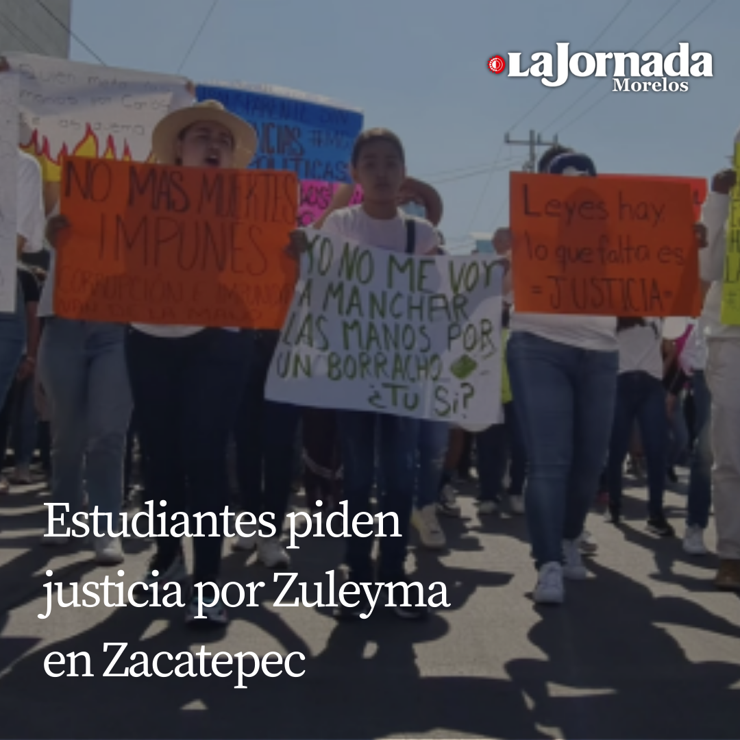 Estudiantes piden por justicia por Zuleyma en Zacatepec