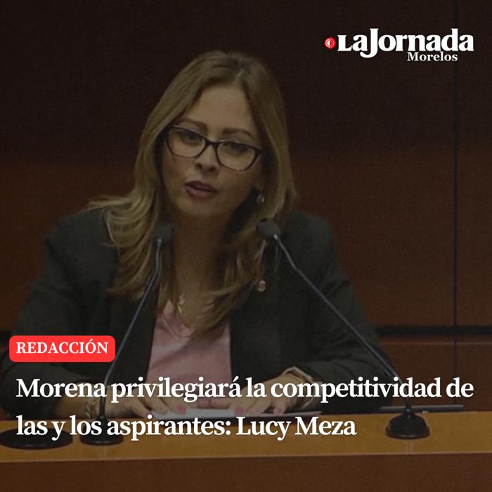 Morena privilegiará la competitividad de las y los aspirantes: Lucy Meza