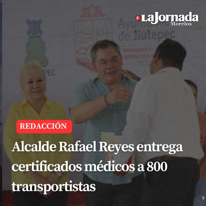 Alcalde Rafael Reyes entrega certificados médicos a 800 transportistas