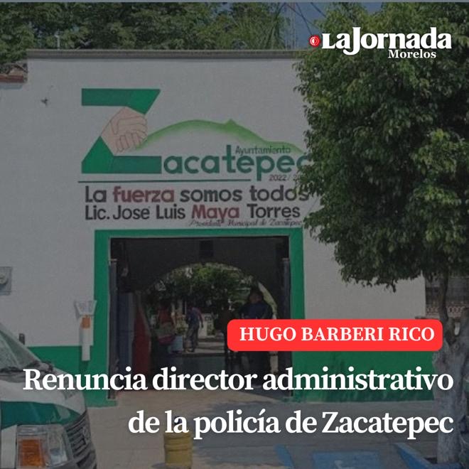 Renuncia director administrativo de la policía de Zacatepec