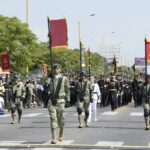 Multitudinario desfile cívico-militar por el natalicio de José María Morelos y Pavón
