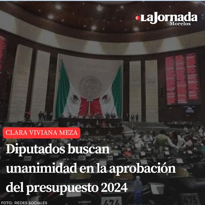Diputados buscan unanimidad en la aprobación del presupuesto 2024
