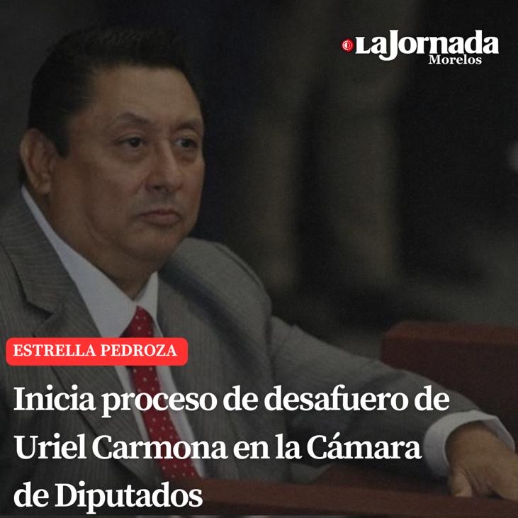 Inicia proceso de desafuero de Uriel Carmona en la Cámara de Diputados