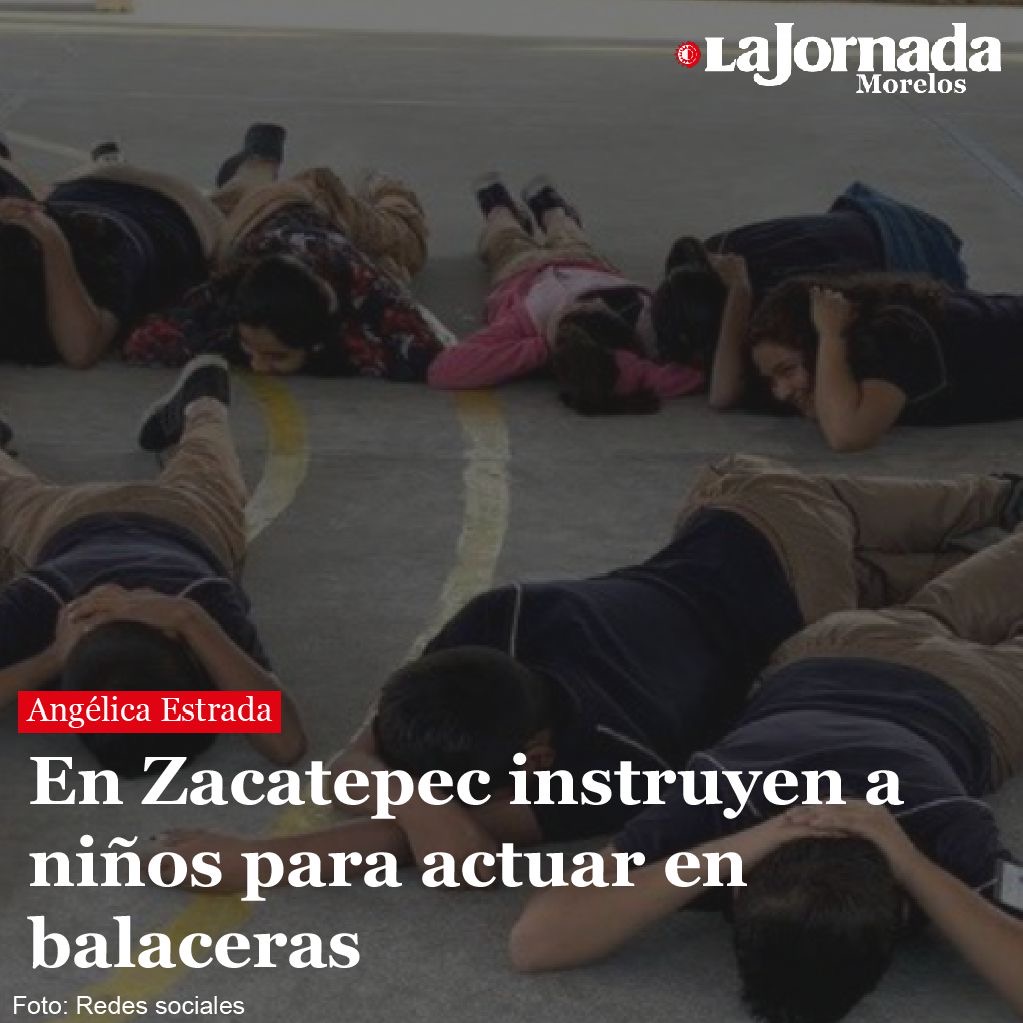 En Zacatepec instruyen a niños para actuar en balaceras