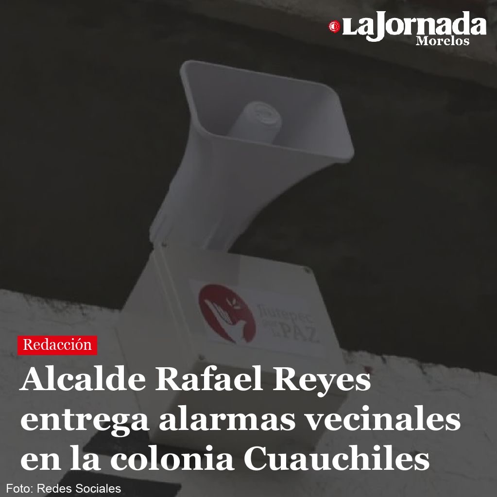 Alcalde Rafael Reyes entrega alarmas vecinales en la colonia Cuauchiles