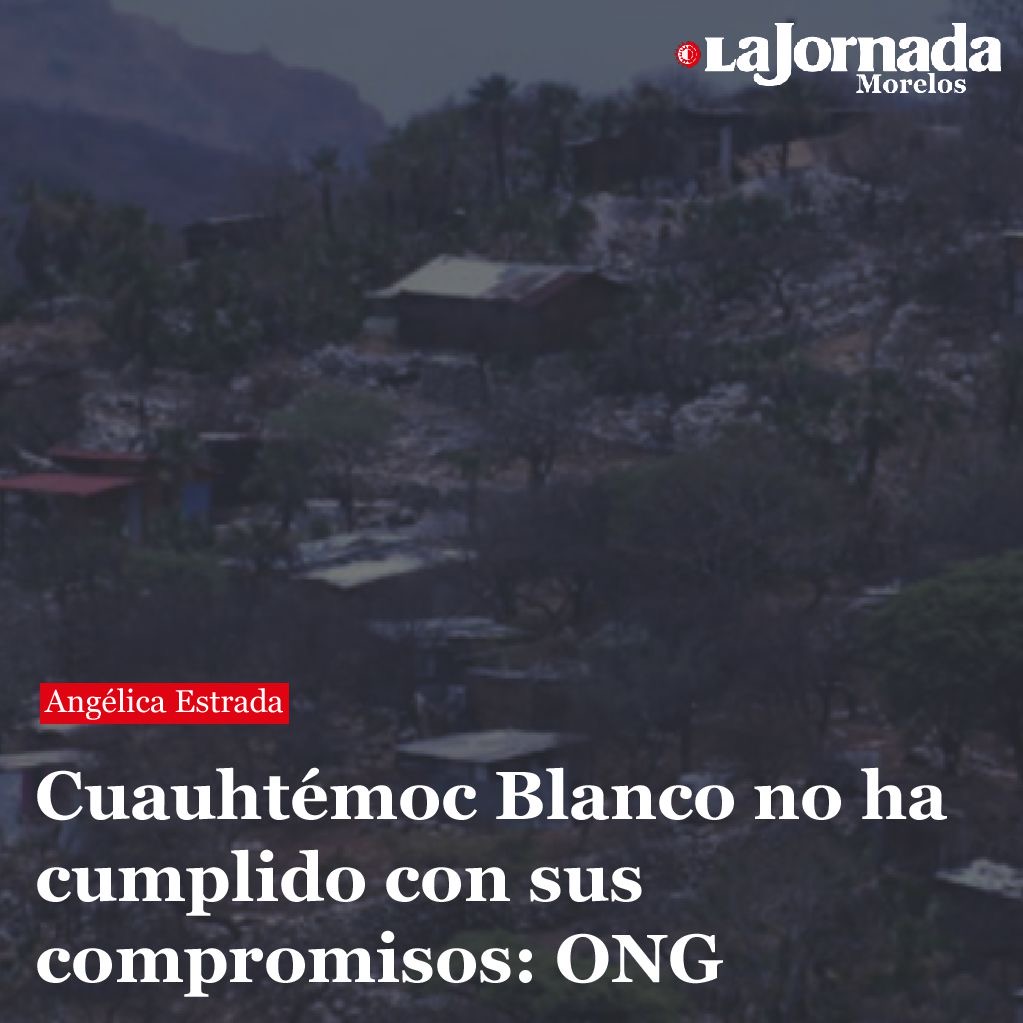 Cuauhtémoc Blanco no ha cumplido con sus compromisos: ONG