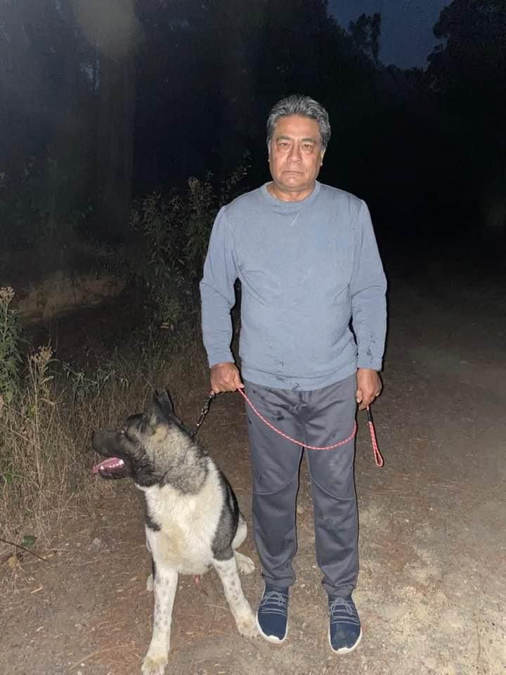 Hombre parado junto a un perro

Descripción generada automáticamente