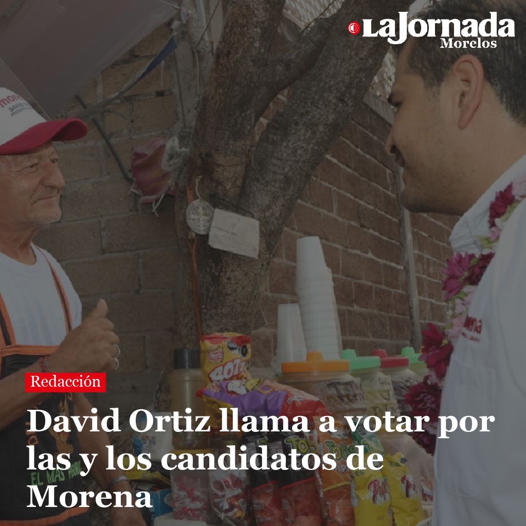 David Ortiz llama a votar por las y los candidatos de Morena