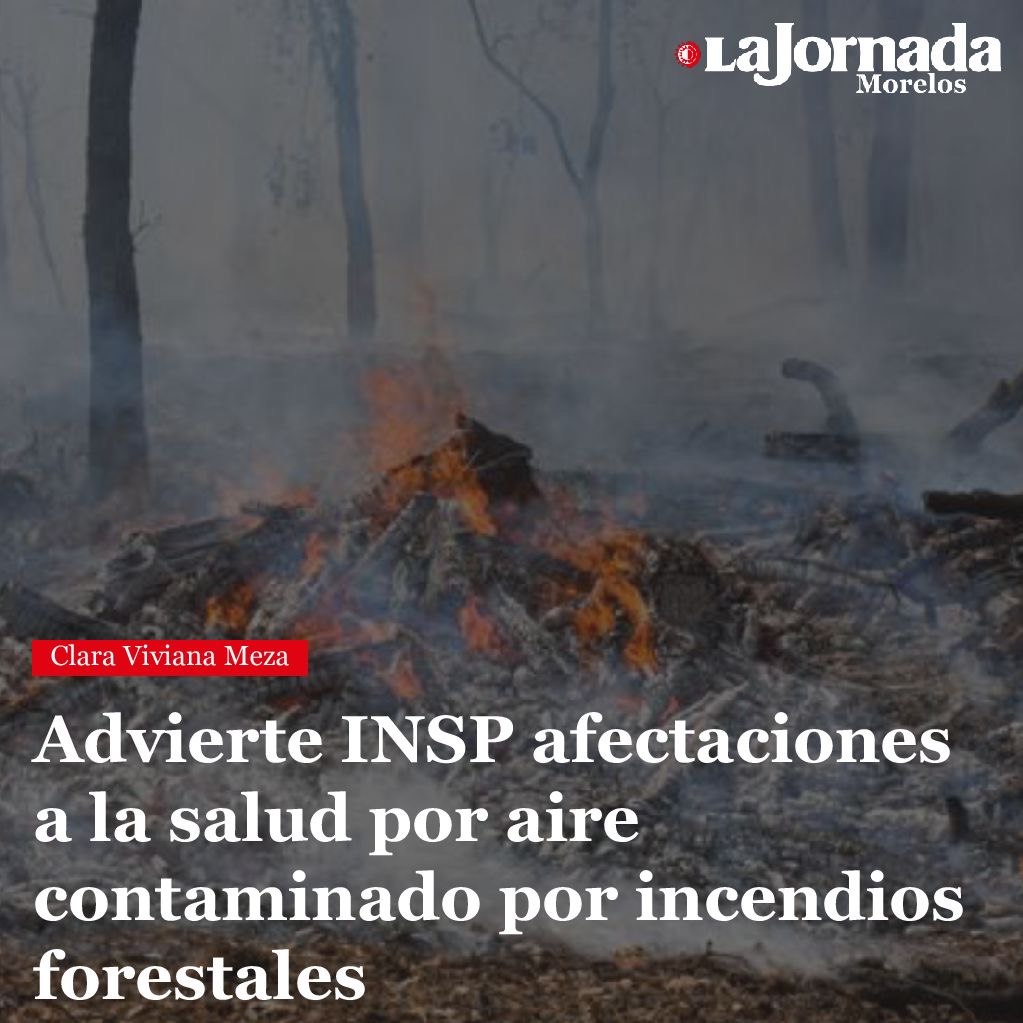Advierte INSP afectaciones a la salud por aire contaminado por incendios forestales