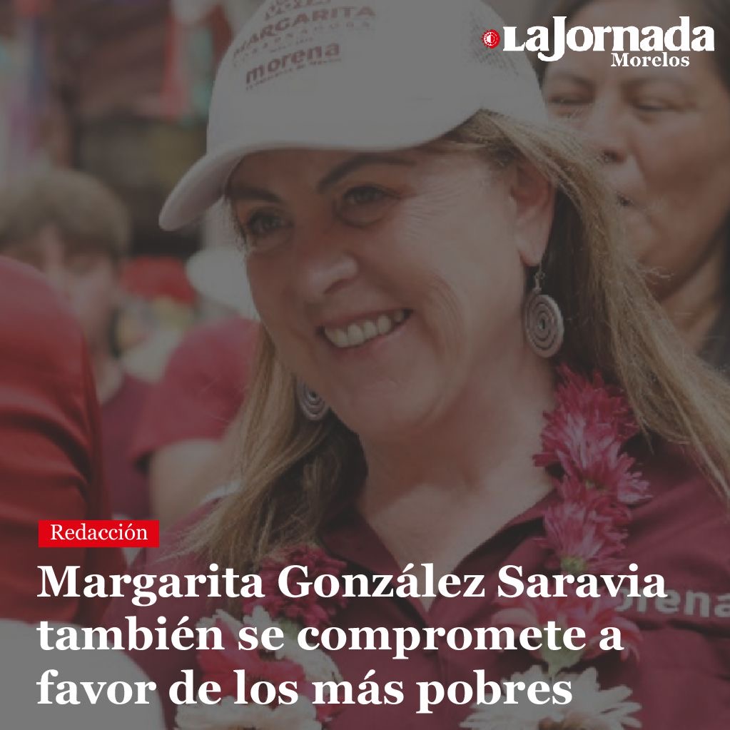 Margarita González Saravia también se compromete a favor de los más pobres