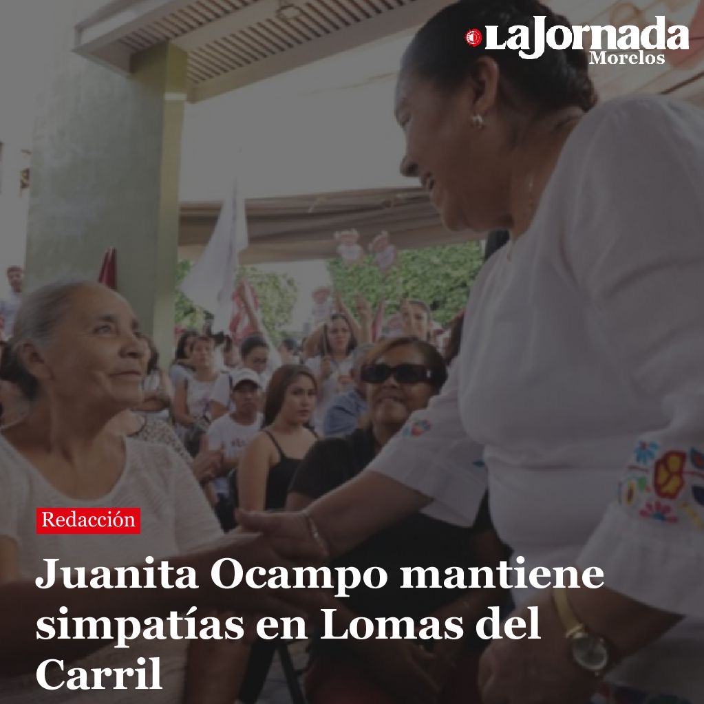 Juanita Ocampo mantiene simpatías en Lomas del Carril