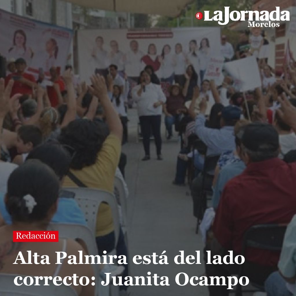 Alta Palmira está del lado correcto: Juanita Ocampo