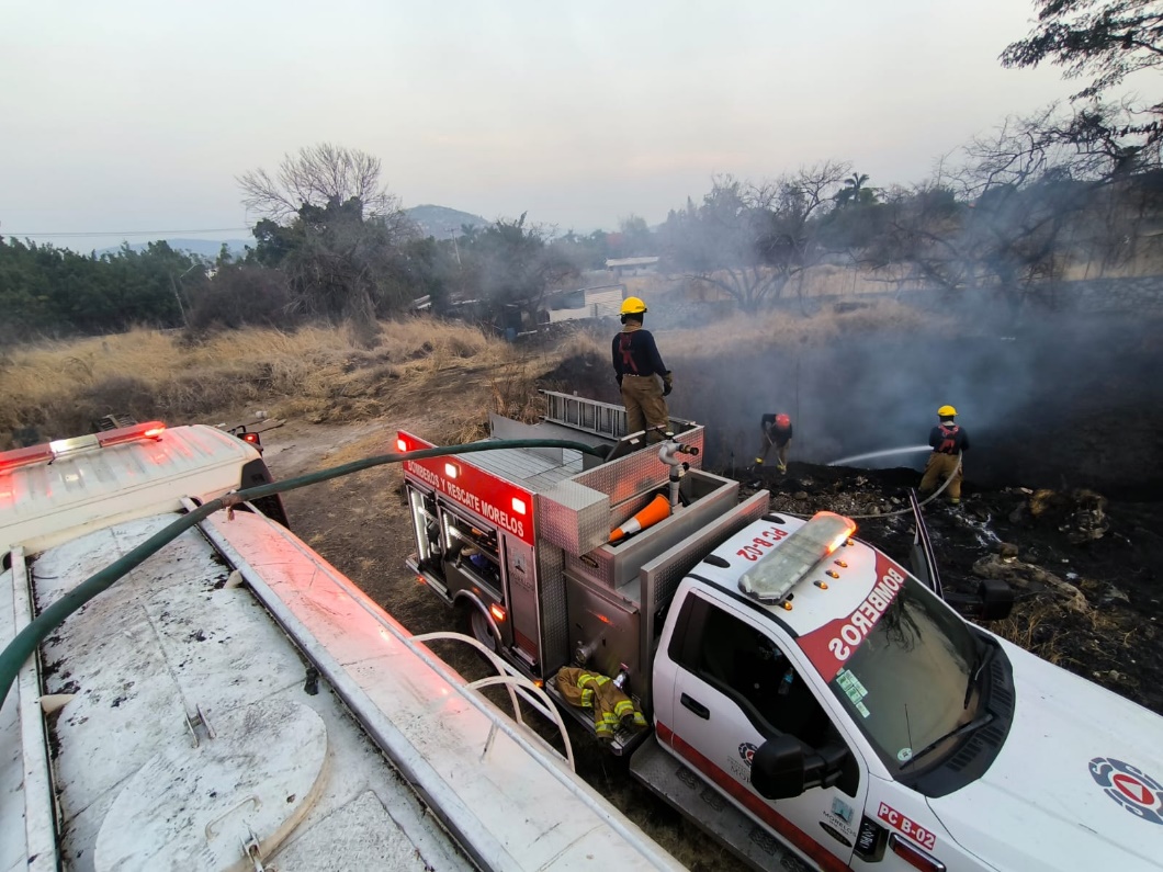 Confirman Jiutepec y Protección Civil que incendio en Tezontepec fue provocado